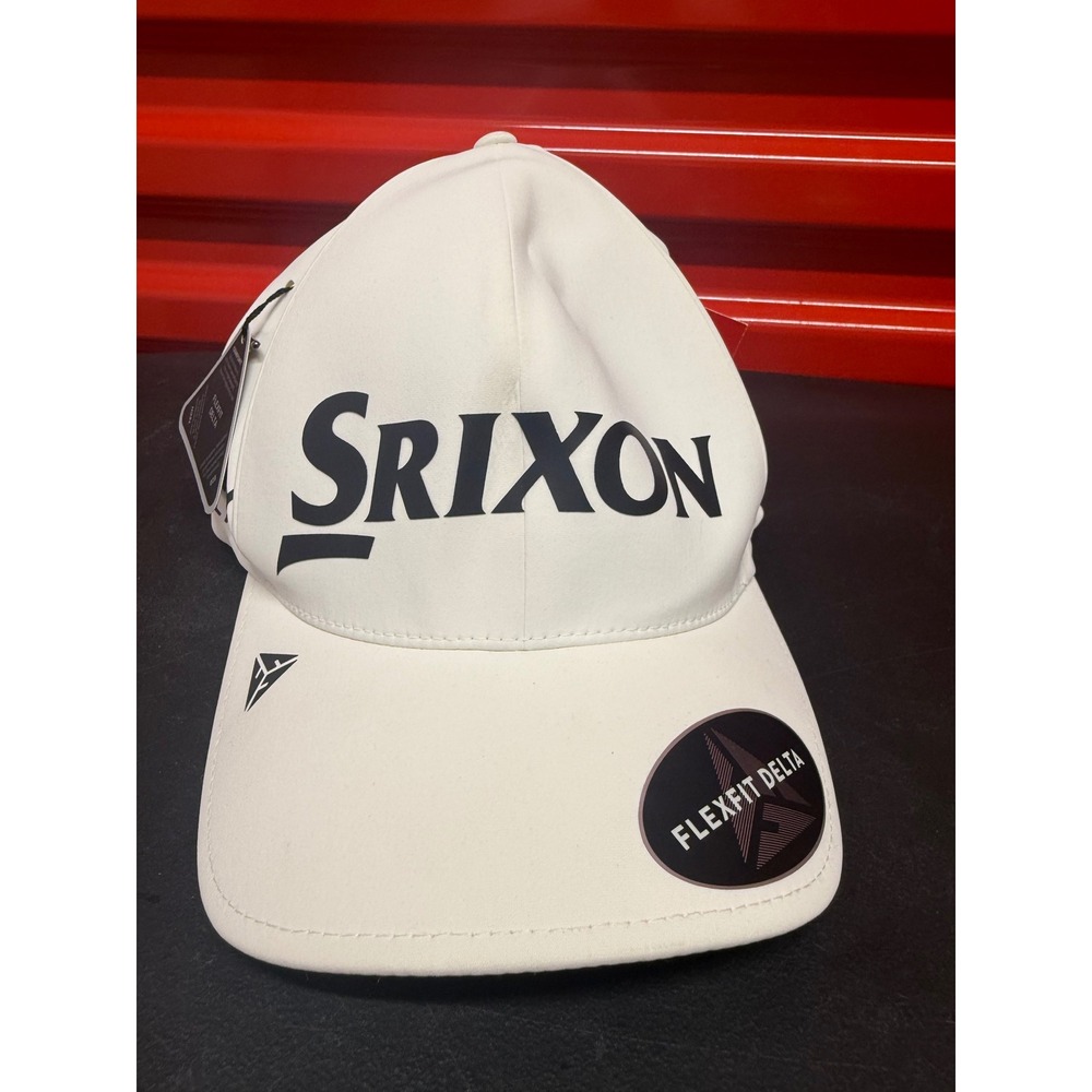 Srixon Cleveland Golf Flexfit Delta Hat White Performance Tour Cap New